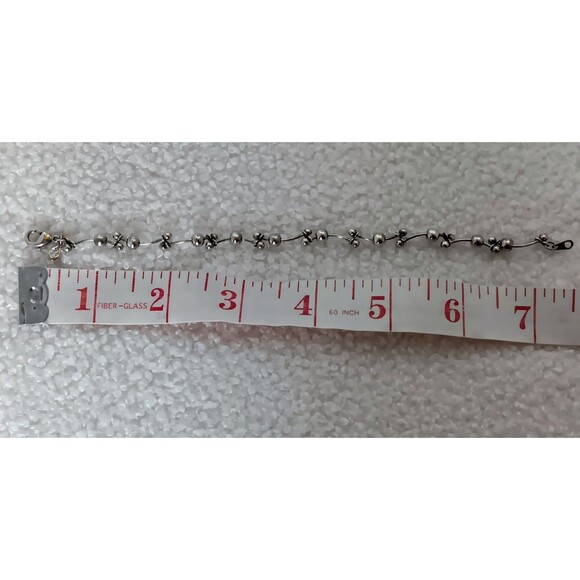 Premeir Designs Silvertone Ball and Link Bracelet - Picture 9 of 9